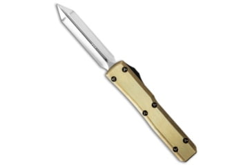 Image of Marfione Custom Knives Marfione Custom Ultratech Spartan OTF Knife Brass Mirror Polish, Gold, Elmax, adult, BHQ-33421