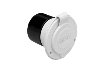 Image of Marinco 15A 125V On-Board Charger Inlet - Front Mount - White 60025