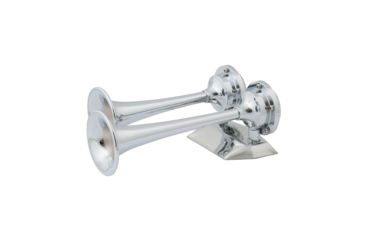 Image of Marinco Chrome Plated Dual Trumpet Mini Air Horn 12V 79168