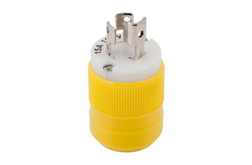 Image of Marinco Locking Plug - 15A, 125V - Yellow