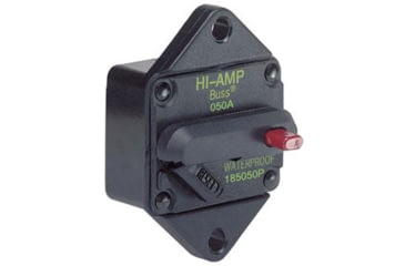Image of Marinco Marine Switchable Reset Circuit Breaker - 50 Amp, Panel Mount, 185050P-01-1