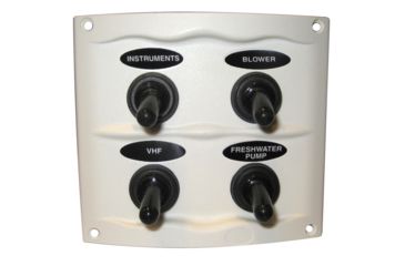 Image of Marinco Splash Proof Panel - 4 Way - White 56941