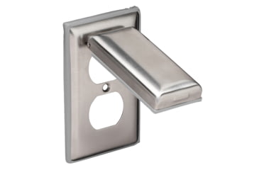 Image of Marinco Steel Cover f/Duplex Receptacle w/Lift Lid Stainless 62043