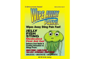 Image of Marine Sports Wipe Away Sting Stop Medicated First Aid Gel, 1825
