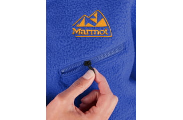 Image of Marmot 94 E.C.O. Recycled Fleece - Womens, Trail Blue/Golden Sun, Extra Large, M14197-23244-XL