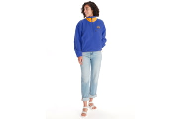 Image of Marmot 94 E.C.O. Recycled Fleece - Womens, Trail Blue/Golden Sun, Extra Large, M14197-23244-XL