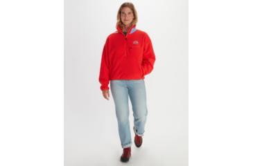 Image of Marmot 94 E.C.O. Recycled Fleece - Womens, Victory Red/Getaway Blue, Small, M14197-21749-S