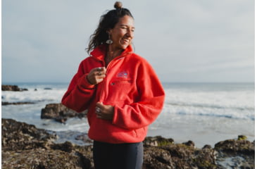 Image of Marmot 94 E.C.O. Recycled Fleece - Womens, Victory Red/Getaway Blue, Small, M14197-21749-S