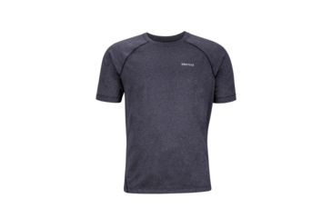 Image of Marmot Accelerate Short Sleeve T-Shirt - Mens, Black Heather, Extra Large 53550-5608-XL