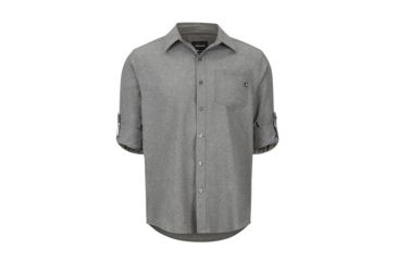 Image of Marmot Aerobora Long Sleeve - Mens, Cinder, Small, 42110-1415-S