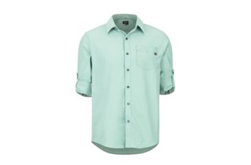Image of Marmot Aerobora Long Sleeve - Mens, Pond Green, Extra Large, 42110-4570-XL