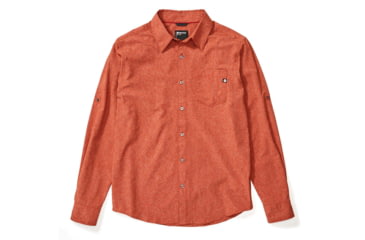 Image of Marmot Aerobora Long Sleeve Top - Mens, Picante, Small, 42110-6740-S