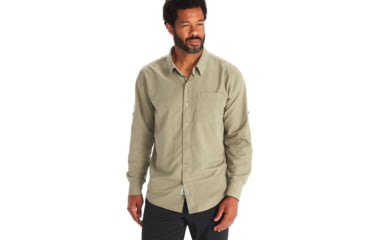 Image of Marmot Aerobora Long Sleeve Top - Mens, Vetiver, Medium, M14089-21543-M