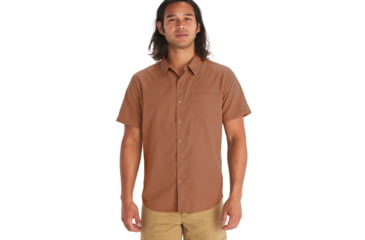 Image of Marmot Aerobora Short Sleeve Top - Mens, Sunburn, Large, M14116-20497-L