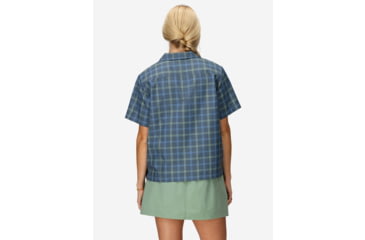 Image of Marmot AirExchange SolarShield Camp Novelty SS Shirt - Womens, Thunderhead Windowpane, XL, M16118-24296XL