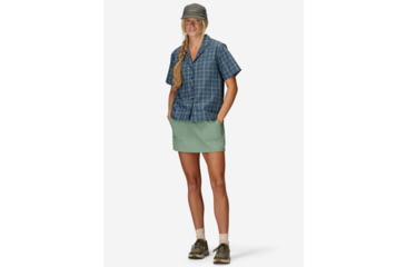 Image of Marmot AirExchange SolarShield Camp Novelty SS Shirt - Womens, Thunderhead Windowpane, XL, M16118-24296XL