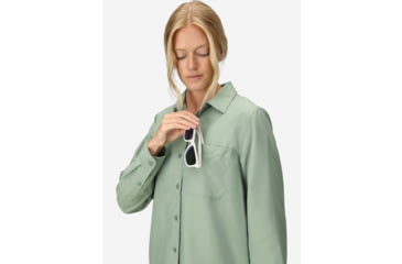 Image of Marmot AirExchange SolarShield LS Shirt - Womens, Agate Green, XL, M16056-24373XL