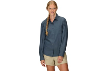 Image of Marmot AirExchange SolarShield LS Shirt - Womens, Thunderhead, L, M16056-24369L