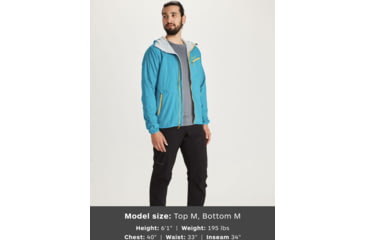 Image of Marmot Alpha 60 Jacket - Mens, Enamel Blue, Small, 81830-2210-Enamel Blue-S