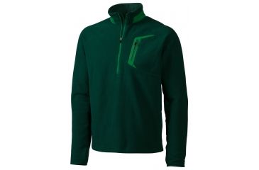 Image of Alpinist 1/2 Zip - Mens -Deep Forest/Green Bean -Medium