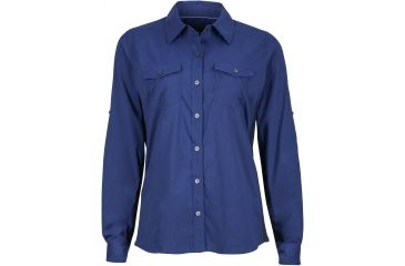 Image of Marmot Annika Long Sleeve Shirt - Women's-Arctic Navy-X-Large