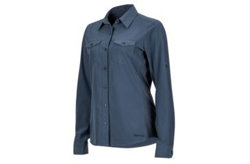 Image of Marmot Annika Long Sleeve Shirt - Womens, Dark Steel, Extra Small 56300-1132-XS