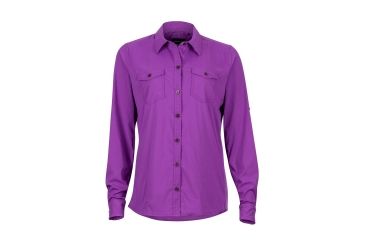 Image of Marmot Annika Long Sleeve Shirt - Womens, Bright Violet, Extra Small 56300-6238-XS
