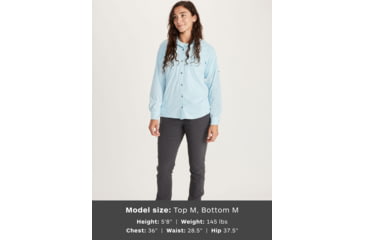 Image of Marmot Annika Long Sleeve Top - Womens, Corydalis Blue, Medium, 56300-3134-M