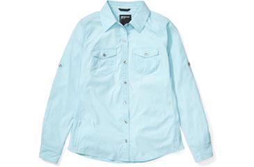 Image of Marmot Annika Long Sleeve Top - Womens, Corydalis Blue, Medium, 56300-3134-M