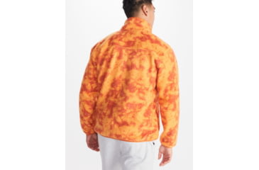 Image of Marmot Aros Printed Fleece Jacket - Mens, Tangelo Ice Dye, Medium, M14920-22399-M