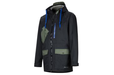 Image of Marmot Ashbury PreCip Eco Jacket - Mens, Black/Crocodile, Medium, 31650-1516-M