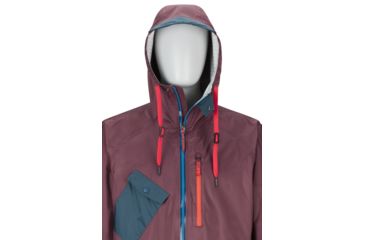 Image of Marmot Ashbury PreCip Eco Jacket - Mens, Burgundy/Denim, Extra Large, 31650-5593-XL