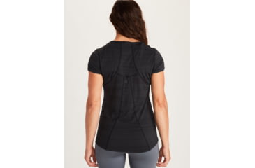 Image of Marmot Aura Short Sleeve Shirt - Womens, Black, Extra Small, 46390-001-XS