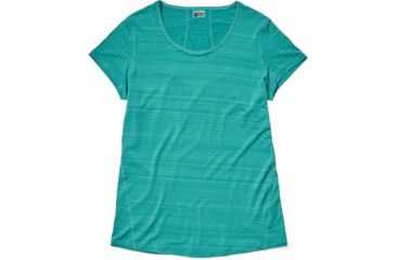 Image of Marmot Aura Short Sleeve Shirt - Womens, Deep Jungle, Small, 46390-4973-S