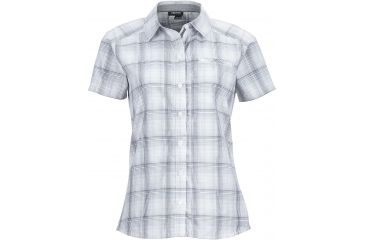Image of Marmot Aura Short Sleeve Tee - Women's-Grey Storm-Large