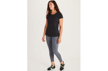 Image of Marmot Aura Short Sleeve Tee - Womens, Black, Extra Large, 46390-001-Black-XL