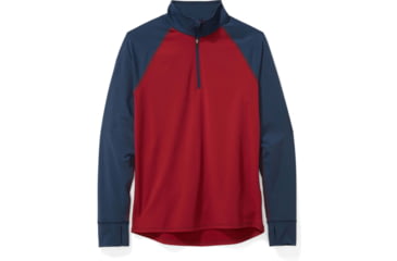 Image of Marmot Baselayer 1/2 Zip - Mens, Brick/Dark Indigo, Large, 82080-7471-L