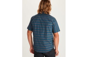 Image of Marmot Beacon Hill Short Sleeve Shirt - Mens, Denim, Medium, 41910-200-M