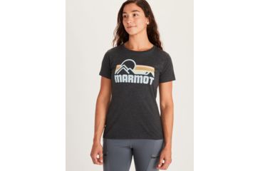 Image of Marmot Coastal Short Sleeve Tee - Womens, New Charcoal Heather, Large, 47120-1837-L