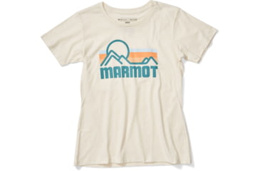 Image of Marmot Coastal Short Sleeve Tee - Womens, New Turtledove Heather, Small, 47120-3106-S
