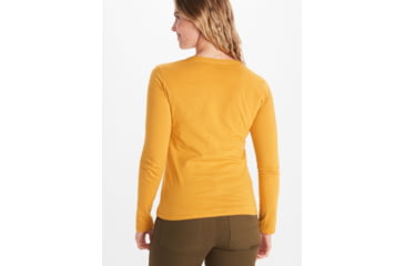 Image of Marmot Coastal Tee Long Sleeve - Womens, Yellow Gold, Small, M13281-9472-S