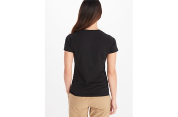 Image of Marmot Coastal Tee Short Sleeve - Womens, Black/Storm, Small, M12593-20752-S
