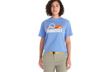 Image of Marmot Coastal Tee Short Sleeve - Womens, Getaway Blue, Medium, M14255-21574-M