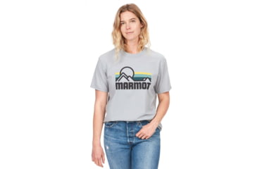 Image of Marmot Coastal Tee Short Sleeve - Womens, Sleet, Small, M14255-504-S