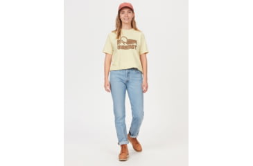 Image of Marmot Coastal Tee Short Sleeve - Womens, Wheat, Medium, M14255-7035-M