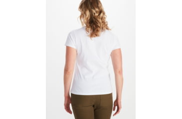 Image of Marmot Coastal Tee Short Sleeve - Womens, White/Paisley Purple, Small, M12593-20833-S