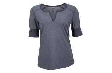 Image of Marmot Cynthia Short Sleeve Shirt - Women's -Dark Steel-X-Small