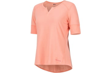 Image of Marmot Cynthia Short Sleeve T-Shirt - Womens, Coral Pink, Medium, 47950-7274-M