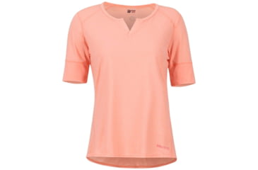 Image of Marmot Cynthia Short Sleeve T-Shirt - Womens, Coral Pink, Medium, 47950-7274-M
