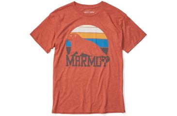Image of Marmot Dawning Short Sleeve T-Shirt - Mens, Picante Heather, Large, 41840-7380-L